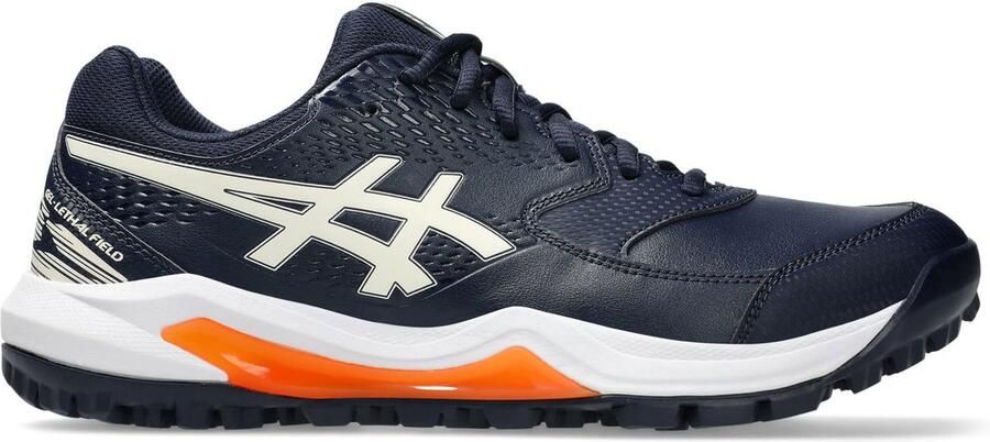 ASICS Gel-Lethal Field 2 hockeyschoenen donkerblauw ecru oranje