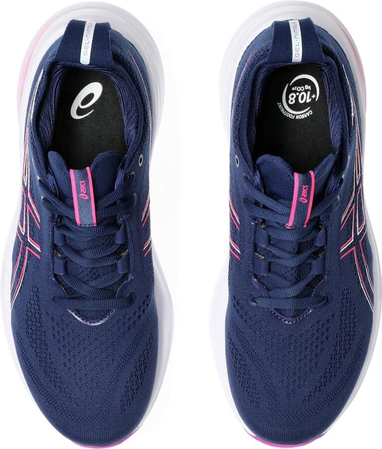 ASICS Gel-Nimb Hardloopschoenen Blue Expanse Bold Magenta Blauw Roze Gel-Nimbus Hardlopen Dames Hardloopschoenen voor Vrouwen