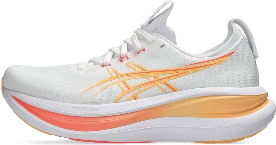 ASICS Women's Gel-Nimbus 28 Hardloopschoenen wit oranje