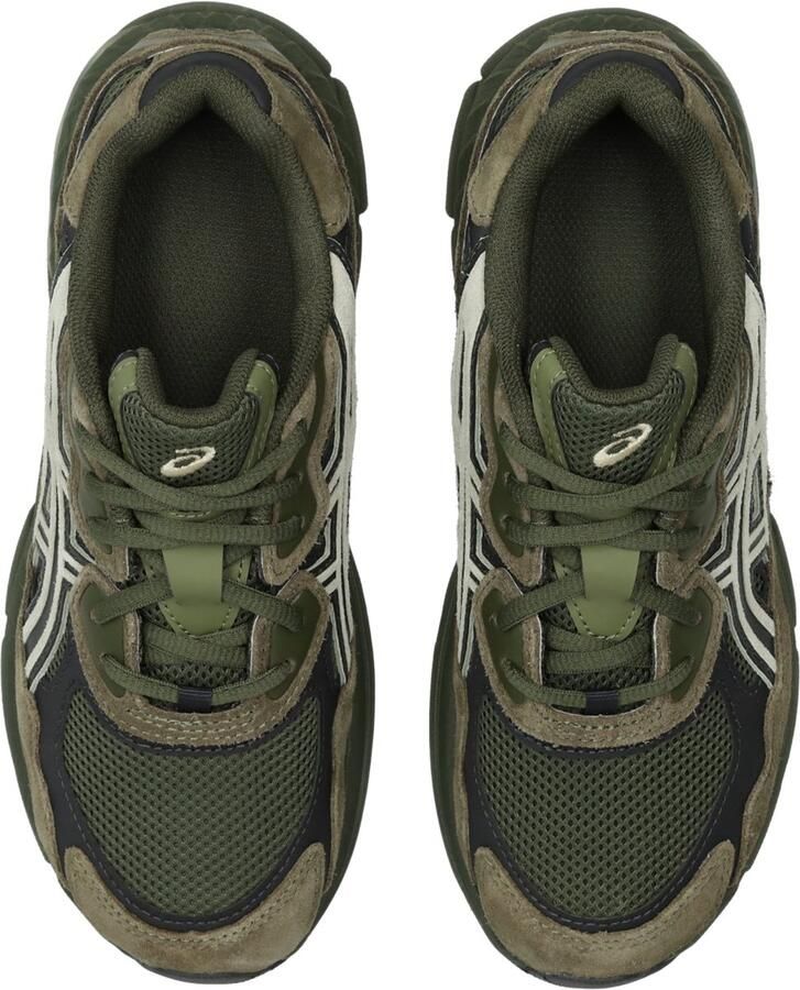 ASICS Gel-NYC GS Olive Canvas Dried Leaf Green Groen Gel-NYC Lifestyle Kinder Sneakers voor en