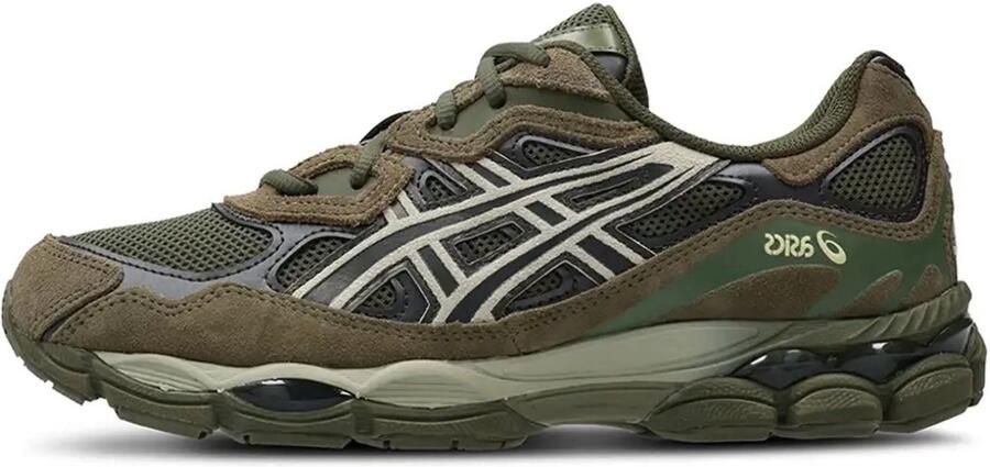 ASICS Gel-NYC Sneakers Olive Canvas Graphite Grey Groen Grijs Gel-NYC Lifestyle Heren Sneakers voor Mannen - Foto 2