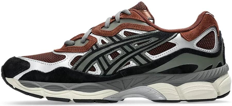Asics GEL-NYC | Reddish Brown Black Bruin Leer Lage sneakers Unisex