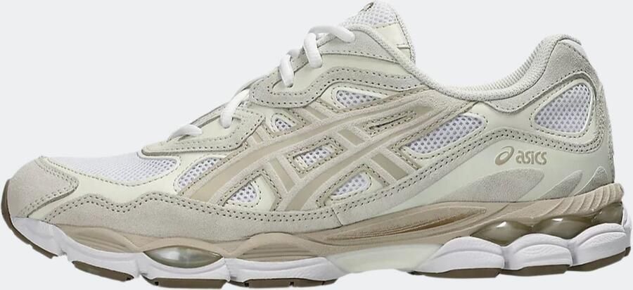 Asics GEL-NYC white feather grey Wit Suede Lage sneakers Unisex