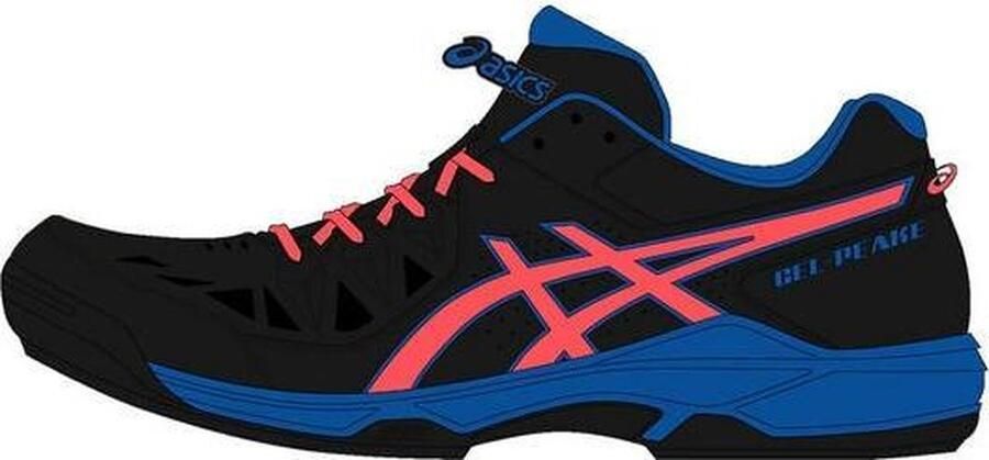 ASICS Gel-Peake Sportschoenen Mannen zwart rood oranje blauw - Foto 12