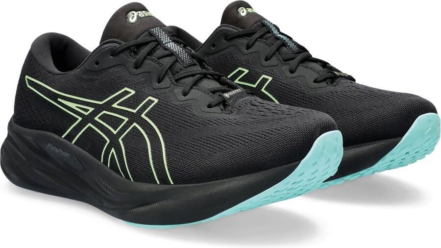 ASICS GEl-Pulse 15 GTX hardloopschoenen zwart geel aqua