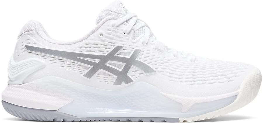 ASICS Gel-Resolution 9 Tennisbannen Schoenen White Pure Silver Dames - Foto 4