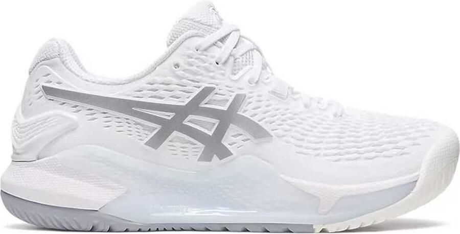 ASICS Gel-Resolution 9 Tennisbannen Schoenen White Pure Silver Dames - Foto 4