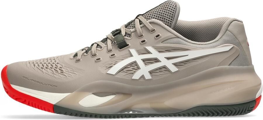 ASICS GEL RESOLUTION X CLAY Tennisschoen Greige Zacht Haver
