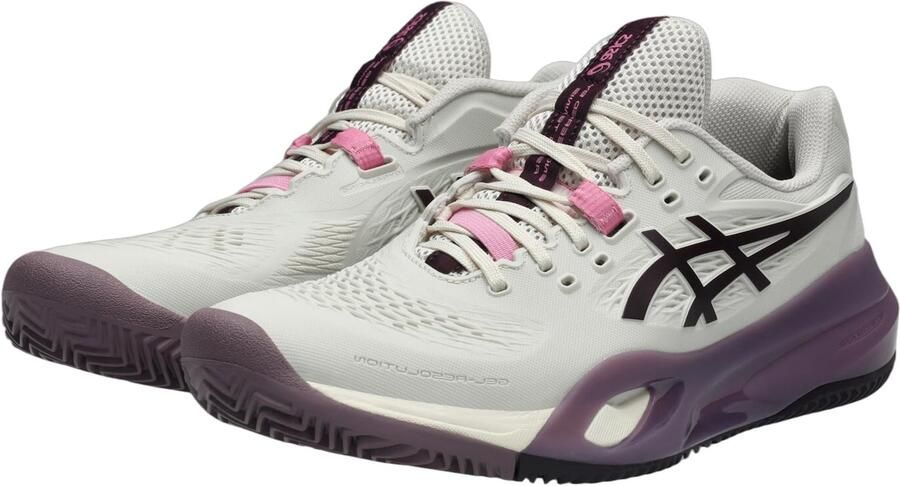 ASICS GEL RESOLUTION X CLAY Tennisschoen Soft Oat Dark Aubergine