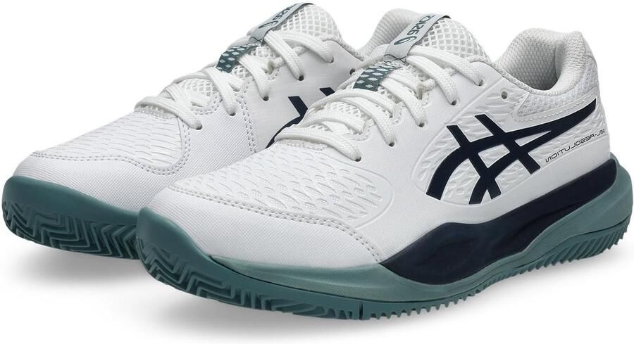ASICS Gel-Resolution X GS Clay Tennisschoenen WHITE MIDNIGHT