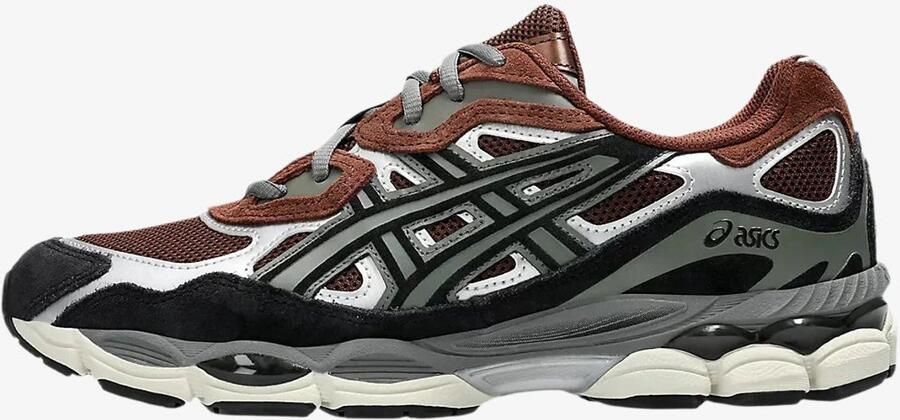 Asics GEL-NYC | Reddish Brown Black Bruin Mesh Lage sneakers Unisex