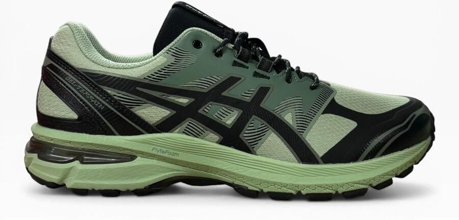 ASICS Gel Terrain heren sportschoenen Hardlopen Trail groen zwart Hardloopschoenen Wandelen - Foto 2