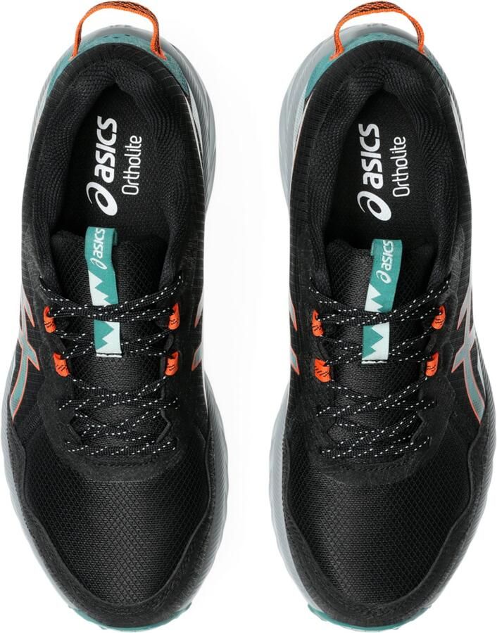 ASICS Gel-Venture 10 Trailrunningschoenen Black Rainy Lake Zwart Blauw Gel-Venture Trailrunning Heren Trailrunningschoenen voor Mannen