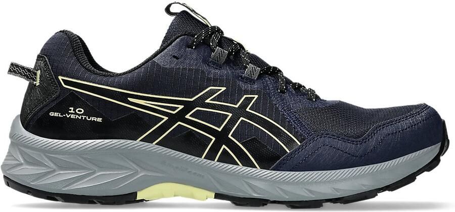 ASICS Gel-Venture 10 Trailschoenen Midnight Black Blauw Zwart Gel-Venture Trailrunning Heren