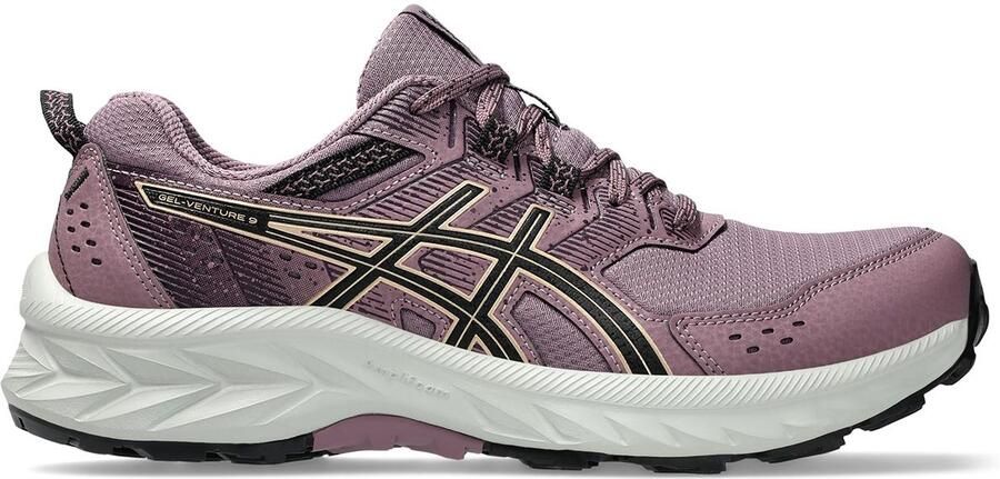 ASICS Gel-Venture 9 Trailschoenen Dusty Mauve Champagne Roze Beige Gel-Venture Trailrunning Dames