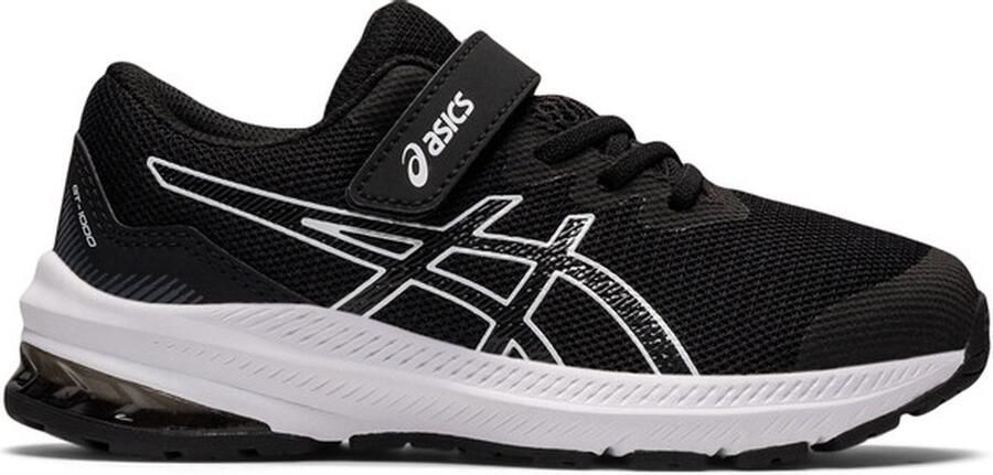 ASICS GT-1000 11 kinderen Sportschoenen Hardlopen Weg zwart wit zilver