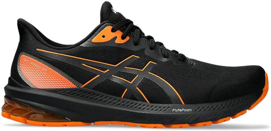ASICS GT-1000 12 GTX Heren Hardloopschoen Sneaker -Zwart Oranje - Foto 2