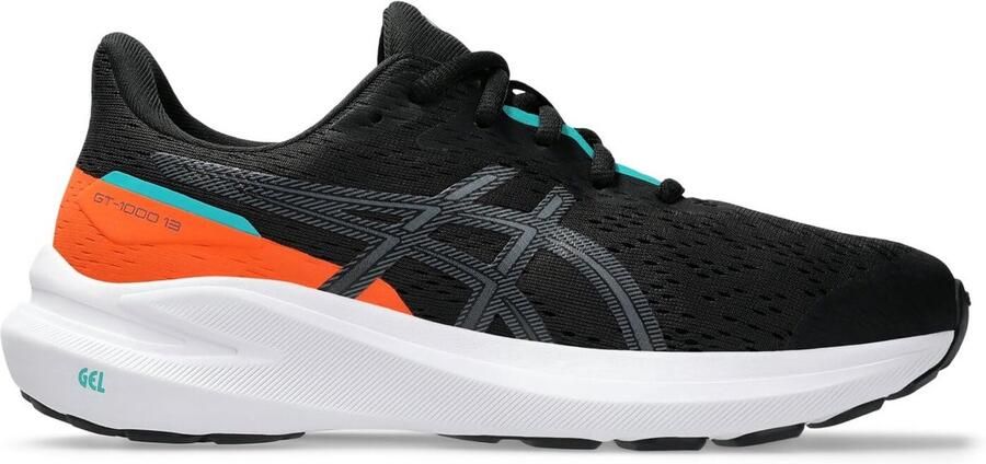 ASICS GT-1000 13 GS Sportschoenen Zwart Wit Oranje
