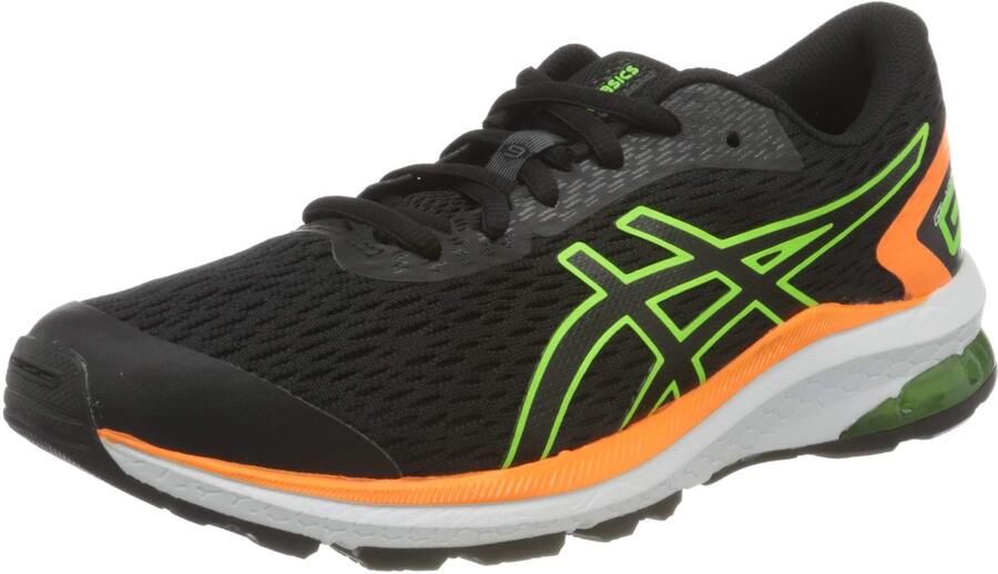 ASICS GT-1000 9 GS Hardloopschoenen Junior Zwart Groen Gecko