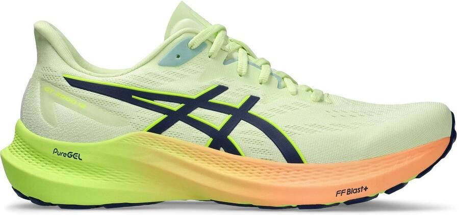 ASICS GT 2000 12 Hardloopschoen Groen Geel Oranje Mannen