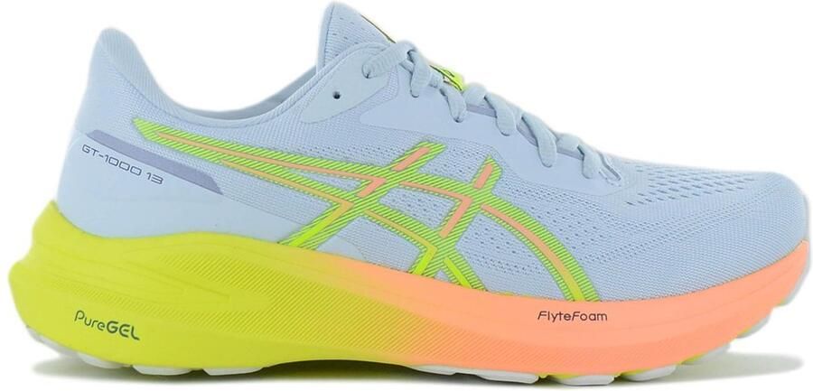 ASICS GT-1000 13 (paris) Hardloopschoenen Cool Grey Safety Yellow Grijs Geel GT-1000 Hardlopen Dames