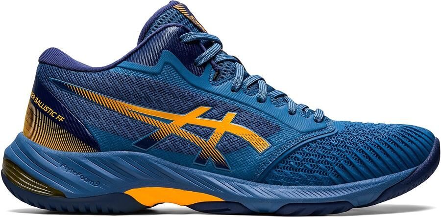 ASICS Netburner Ballistic ff Sportschoenen Volleybal Indoor blauw oranje