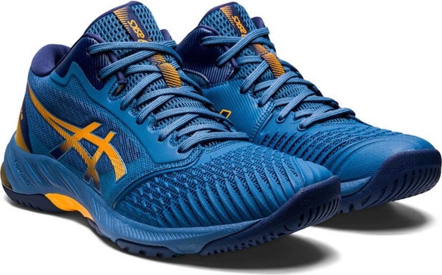 ASICS Netburner Ballistic ff Sportschoenen Volleybal Indoor blauw oranje - Foto 5