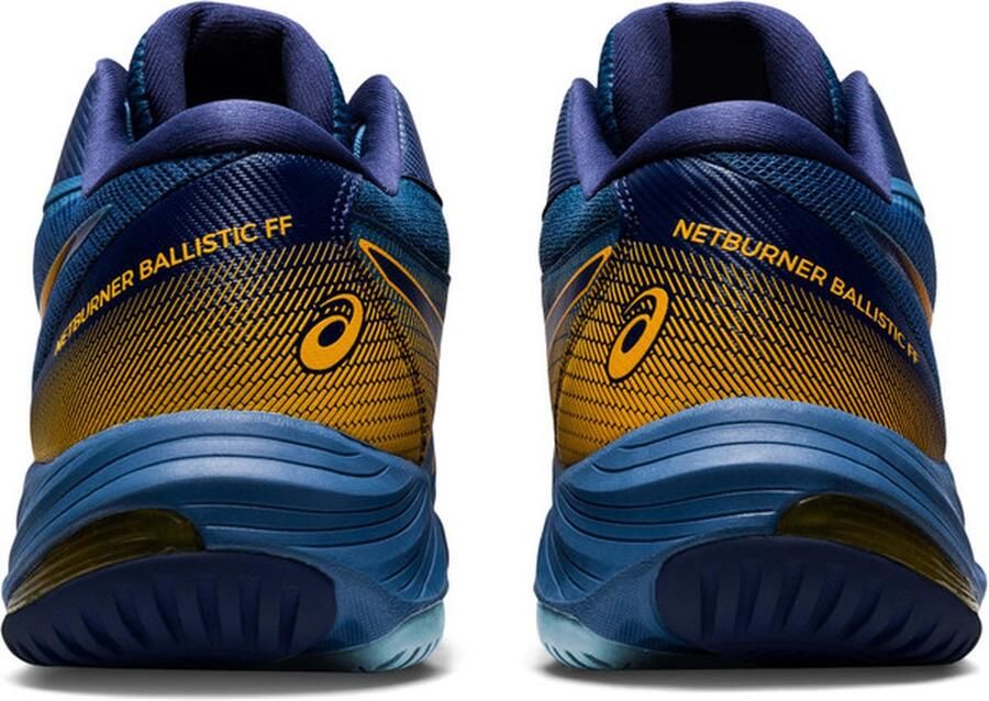 ASICS Netburner Ballistic ff Sportschoenen Volleybal Indoor blauw oranje - Foto 4
