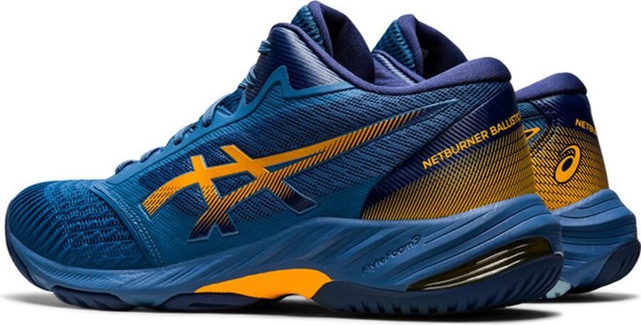 ASICS Netburner Ballistic ff Sportschoenen Volleybal Indoor blauw oranje - Foto 7