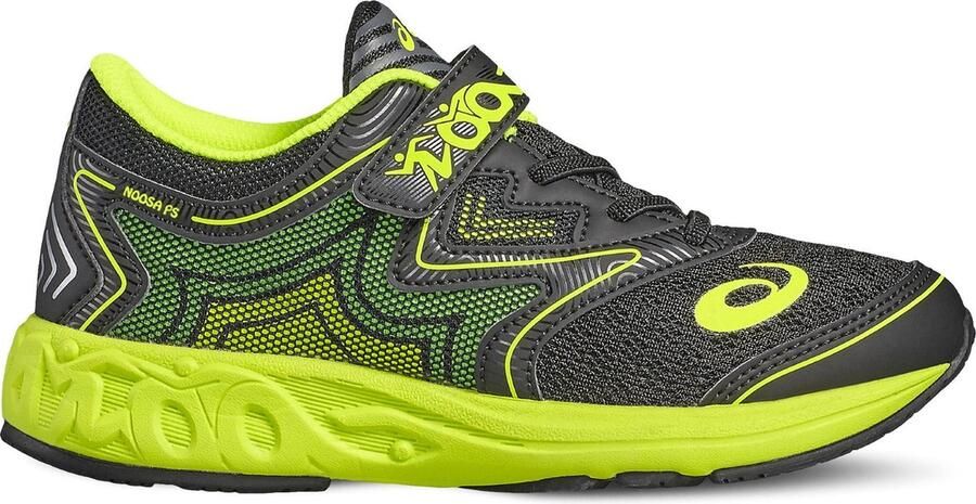 ASICS Noosa Hardloopschoenen Kids Sportschoenen Unisex zwart geel