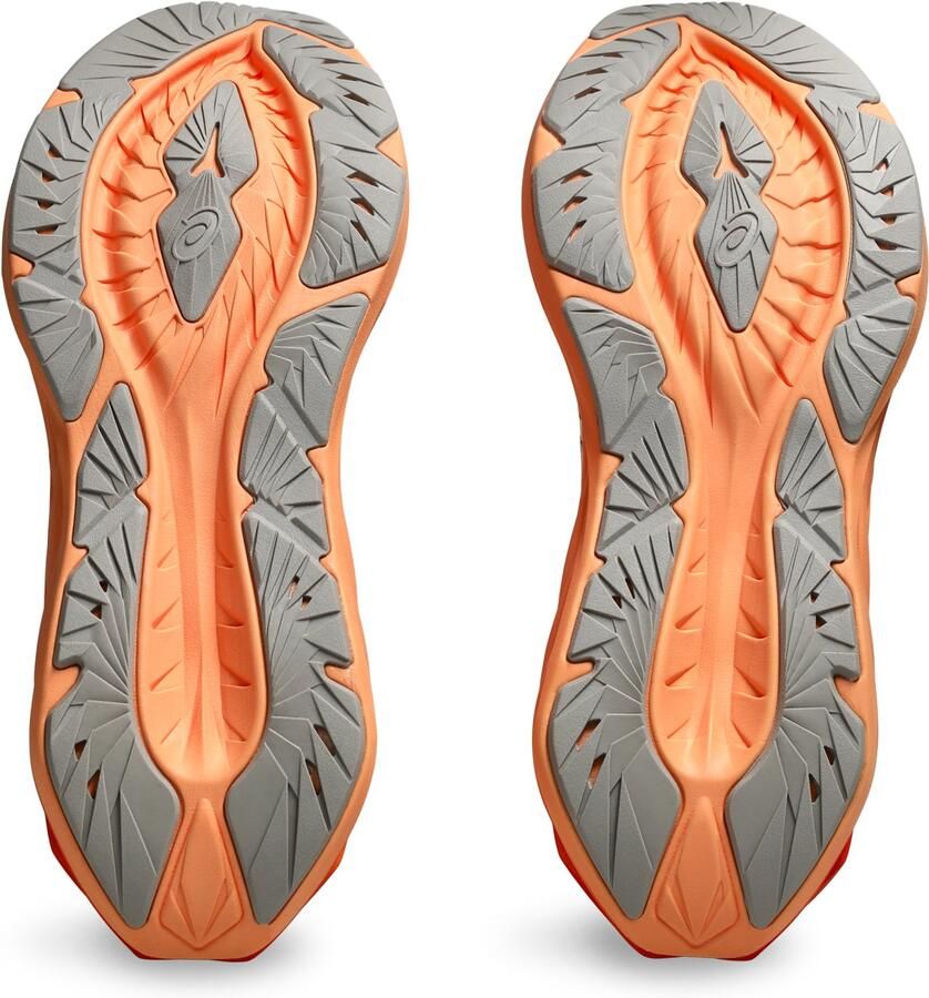 ASICS Novablast 4 Hardloopschoenen White Moonrock Wit Oranje Novablast Hardlopen Heren Hardloopschoenen voor Mannen
