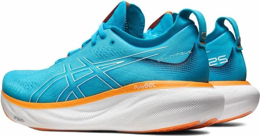 ASICS Gel-Nimb Hardloopschoenen Island Blue Sun Peach Heren - Foto 4