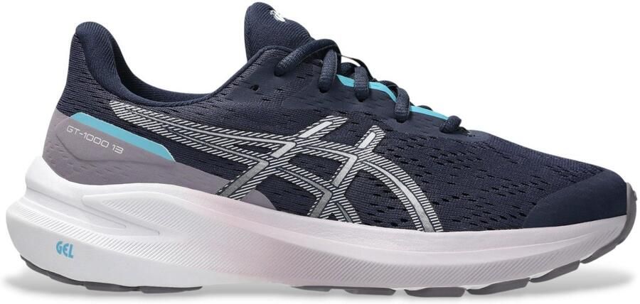 ASICS GT-1000 13 hardloopschoenen donkerblauw lila aqua