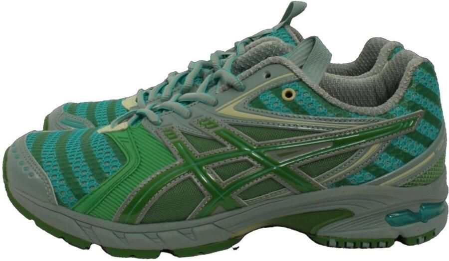 Asics Groene Mesh Sneakers met reflecterende details