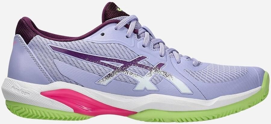 ASICS Solution Swift FF 2 Padel Padelschoenen Vapor Deep Mauve Lichtblauw Paars Solution Swift Padel Dames Padelschoenen voor Vrouwen