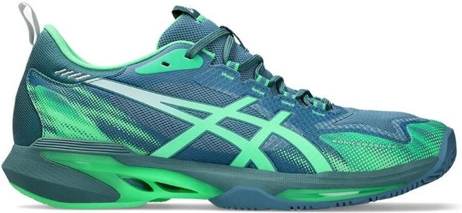 ASICS Sonicsmash FF Padel Tennisschoenen Saba Blauw Vitaal Groen