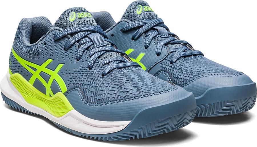 ASICS Tennisschoen Padel Gel Resolution 9 Clay Junior Grijs Groen - Foto 5
