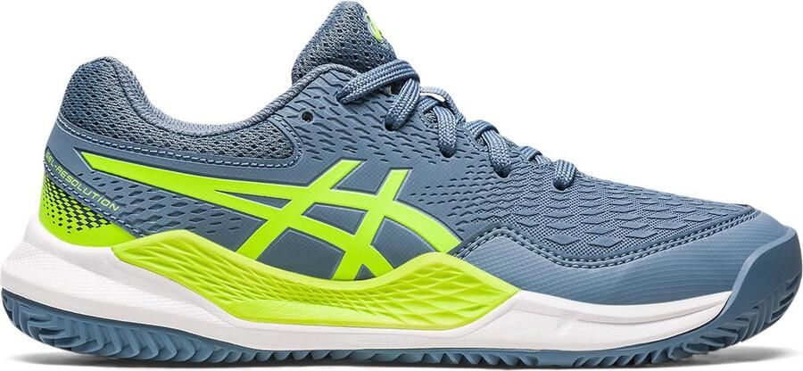 ASICS Tennisschoen Padel Gel Resolution 9 Clay Junior Grijs Groen - Foto 7