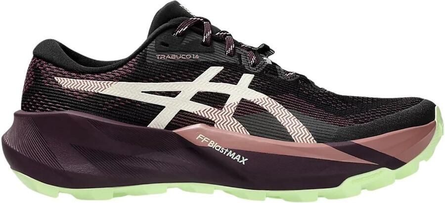 ASICS Women's Trabuco 14 Trailrunningschoenen zwart dark aubergine