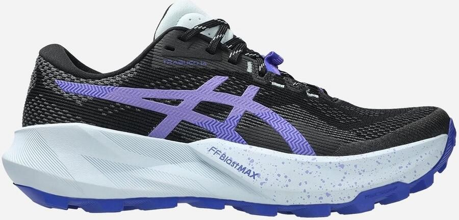 ASICS TRABUCO 14 W Hardloopschoenen Zwart met paarse en witte accenten