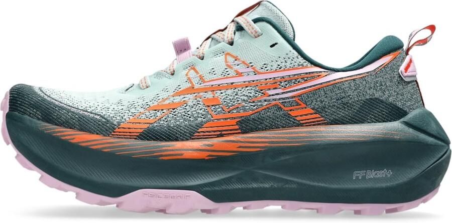 ASICS Trabuco Max 4 Trailrunning schoenen Cold Moss Nova Orange