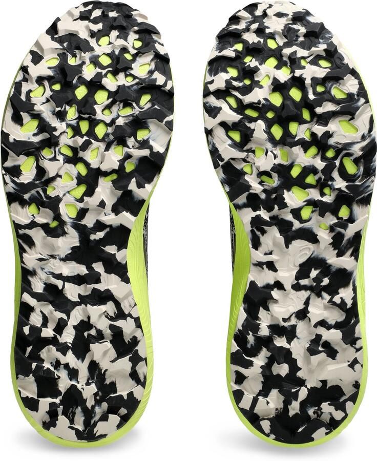 ASICS Trabuco Terra 2 Black Oatmeal Zwart Beige Trabuco Trailrunning Heren Trailrunningschoenen voor Mannen