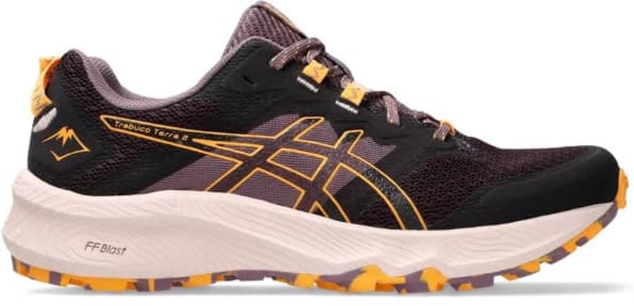 ASICS Trabuco Terra 2 Trailschoenen 37.5 Dark Aubergine Stadium Orange Donkerpaars Oranje Trailrunning Outdoor