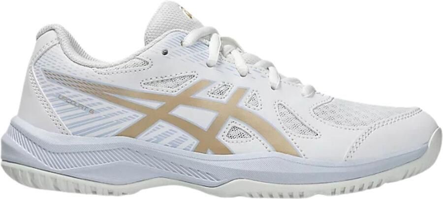 ASICS Upcourt 6 zaalsportschoenen wit champagne