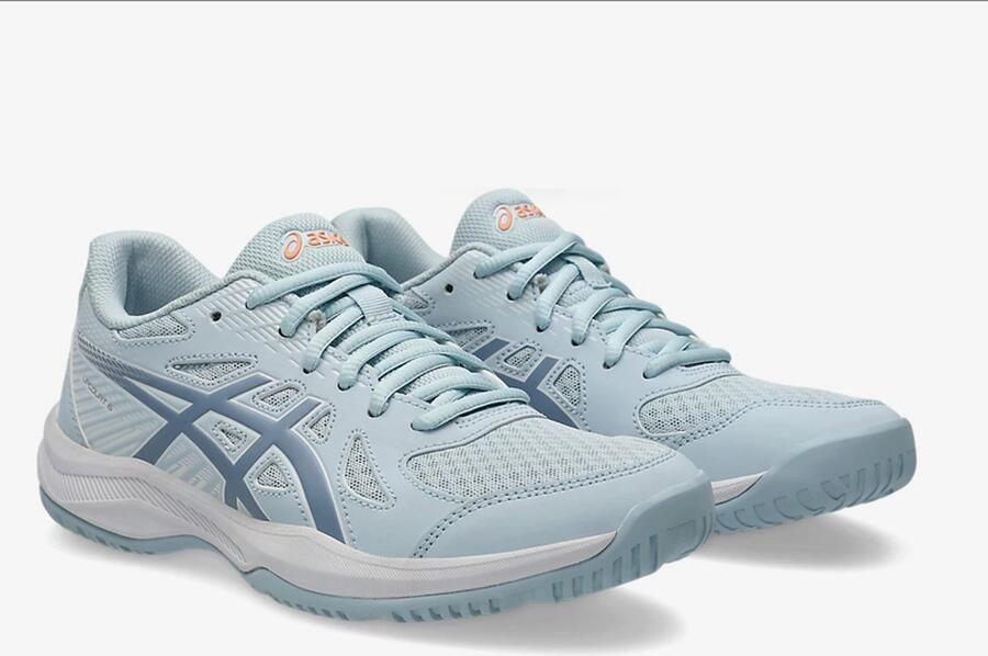 ASICS Upcourt 6 zaalsportschoenen lichtgrijs lichtblauw