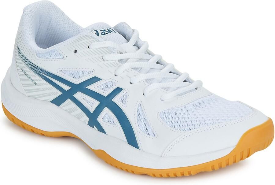 ASICS Upcourt 6 zaalsportschoenen wit donekrblauw - Foto 2