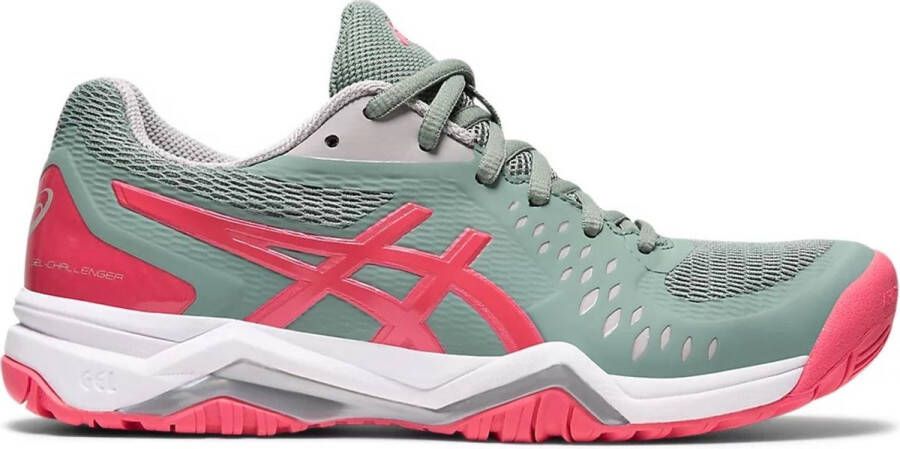 ASICS Women's Grey And Pink Gel-challenger 1042a041