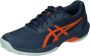 ASICS Game FF Clay OC tennisschoenen donkerblauw oranje - Thumbnail 2