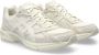 ASICS Tijger Gestreepte Mesh Sneakers Beige - Thumbnail 2