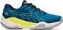 ASICS Gel-Blast 2 GS kinderen Sportschoenen Volleybal Indoor blauw geel - Thumbnail 1